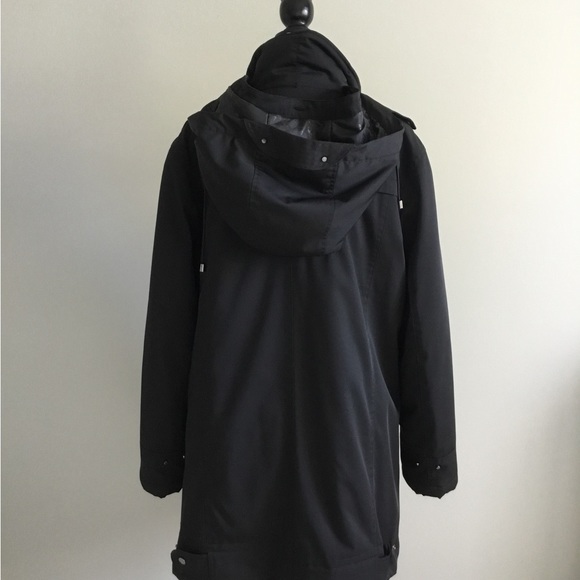 London Fog Evelyn 3/4 Length Black Winter Jacket, Size L - Picture 4 of 13